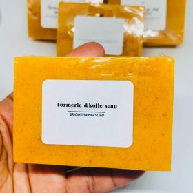 Lemon Turmeric Kojic Soap Fragrance - Lemon Turmeric Soap, Honey Lemon Turmeric Soap, Turmeric Lemon Kojic Soap For Face And Body (1PCS)